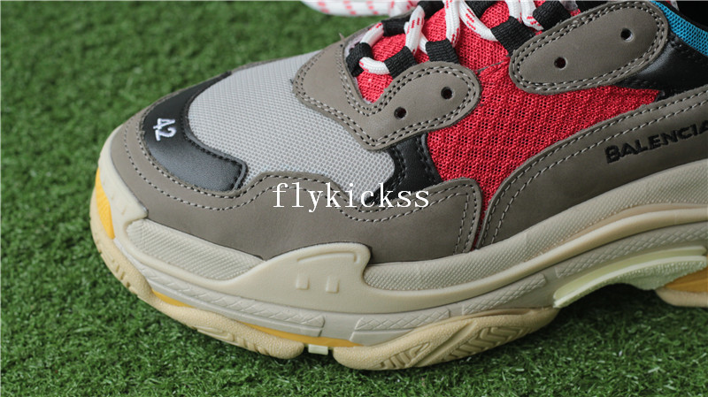 Balenciaga 2017 Fall Winter Triple-S Grey Red